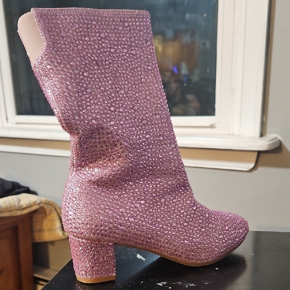 Link Glittery Pink Kids Boots - Picture 1 of 3